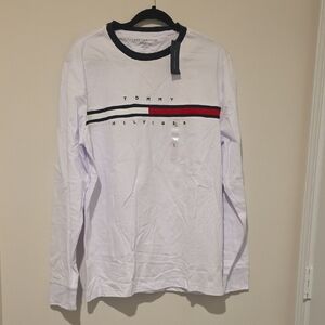 Tommy Hilfiger Men’s White Long Sleeve Tee – Size: Large | NWT